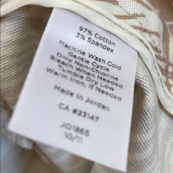 Talbots 14 print cotton pants - Picture 8 of 9